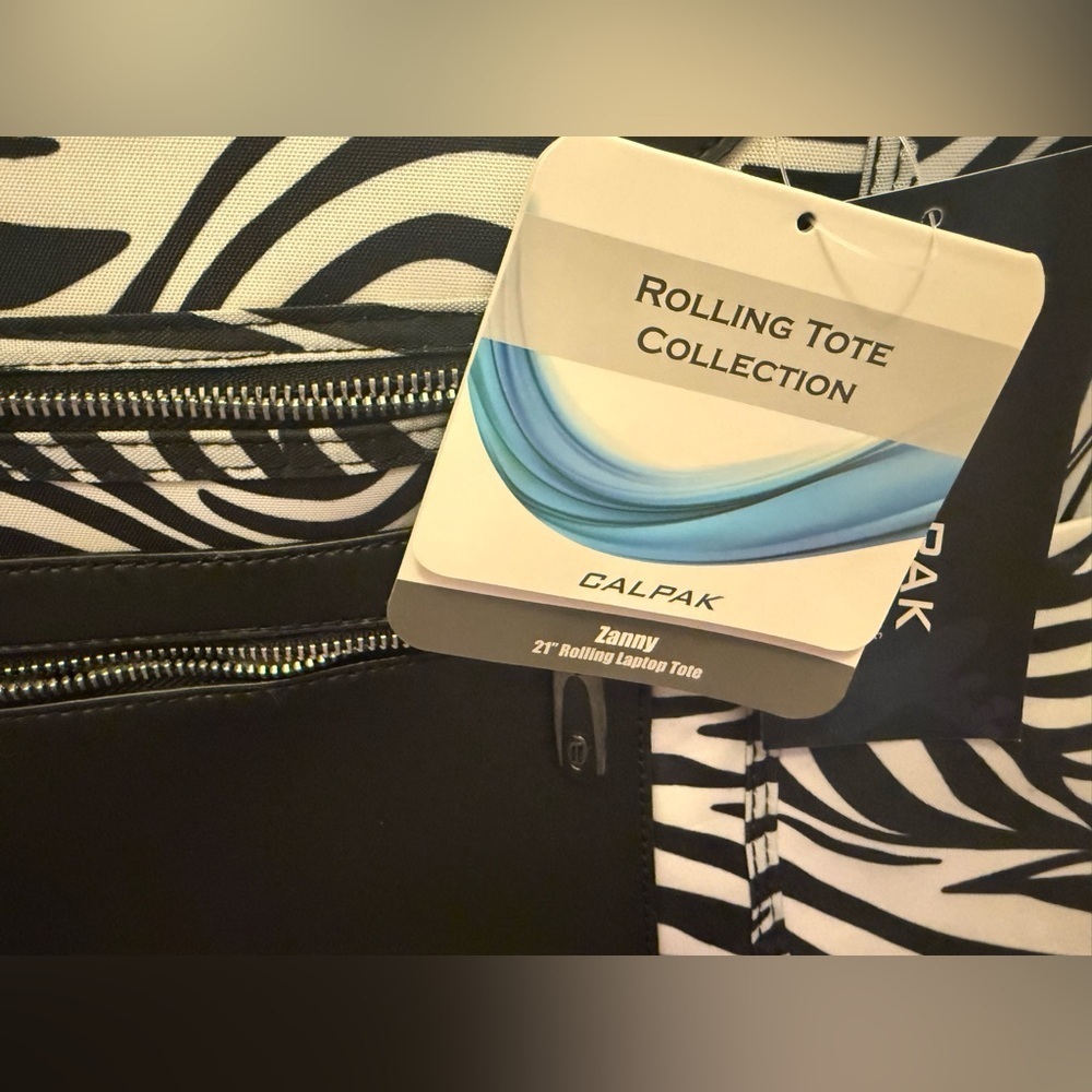 Calpak Zebra Print Carry-On Bag - Picture 2 of 16